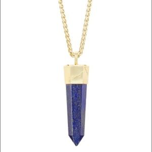 Kendra Scott Jayce Long Necklace in Raw Lapis